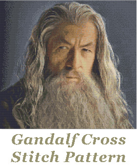 Gandalf Cross Stitch Pattern
