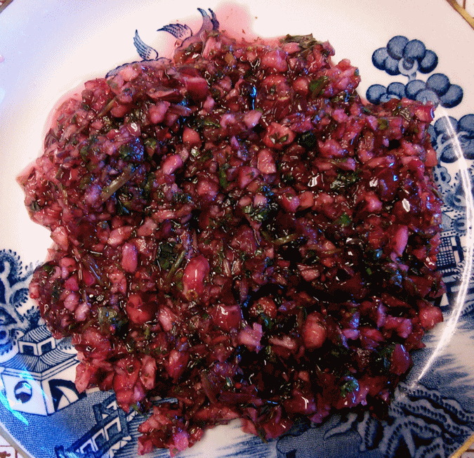 cilantro cranberry relish recipe