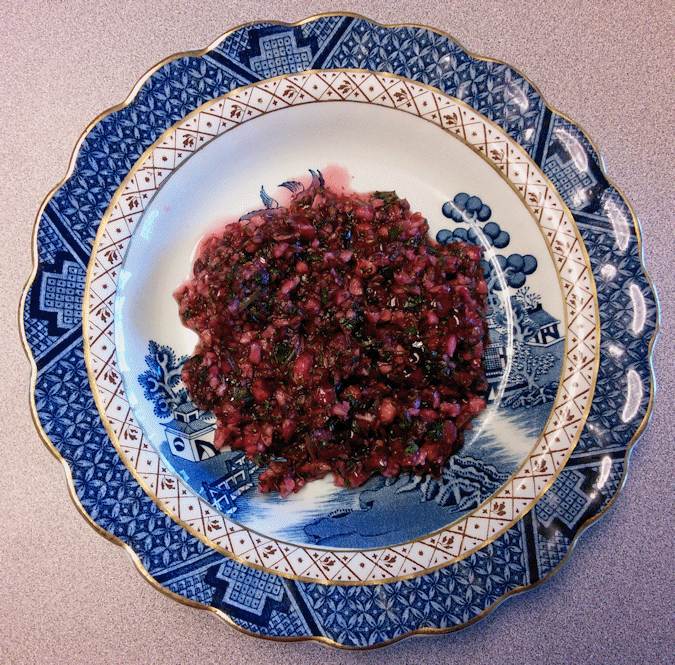 cilantro cranberry relish