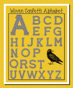 Unusual Woven Confetti Printable & Digital Alphabet