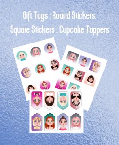 DIY Young Women Printable Gift Tags, Stickers & Cupcake Toppers