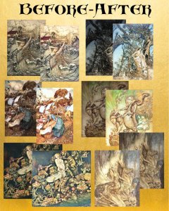 345 Arthur Rackham Wall Art Prints, Professionally Edited, All Color, On A DVD